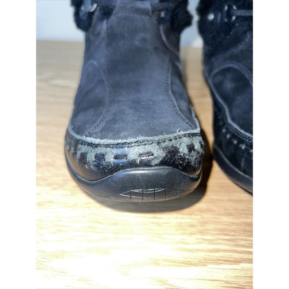 The North Face Abby II Winter Snow Boots Women's Size 10 Black Suede Waterproof - Picture 3 of 12